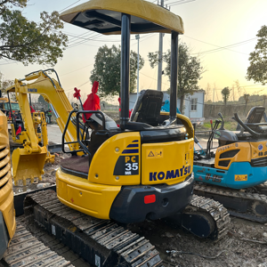 Excavadora Komatsu PC35 usada de tamaño mini de 3,5 toneladas, excavadora marca japonesa a bajo precio con EPA - Product Image 1