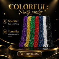 Colliers de perles de carnaval en gros d'usine, colliers de fête pour la Saint-Patrick, colliers de fête multicolores et multi-tailles
