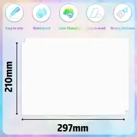 Film de plastification holographique à froid en PVC format A4, autocollant transparent en vinyle, feuilles de film de recouvrement, matériaux DIY pour autocollants