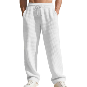 Pantalones Deportivos Casuales de Diseño de Alta Gama, Personalizados, de Nailon/Algodón, de Pierna Ancha para Hombre, Cintura Elástica, Resistentes al Viento y Transpirables - Product Image 6