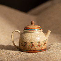 Théière en céramique Dunhuang Flying Apsaras, haut de gamme, luxe léger, classique, traditionnelle, pour usage domestique ; cadeau festif pour