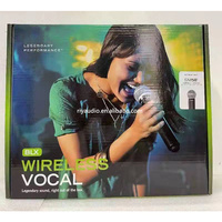 Microphone sans fil UHF professionnel BLX4, 1 canal, microphone sans fil portatif et cravate pour la scène et l'église