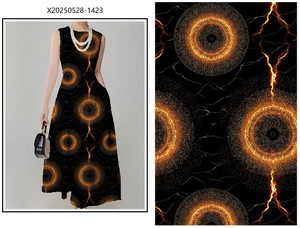 Precio Directo de Fábrica, Tela Personalizada al por Mayor con Impresión Digital, Tela 100% Rayón para Damas, Tela <span class=keywords><strong>PIPA</strong></span> DANCE - Product Image 3