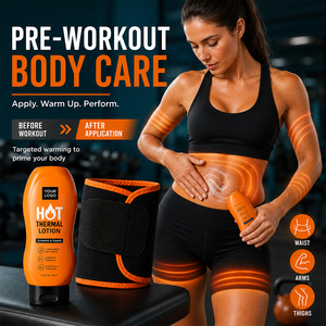Loción Térmica Caliente para Todo el Cuerpo, Esencial para Entusiastas del Fitness, Ayuda a Esculpir el Cuerpo, Quema Grasa y Tonifica, Uso Antes del Ejercicio - Product Image 4