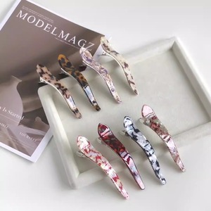 HUIXIN Korean Style Große <span class=keywords><strong>Alligator</strong></span> Haars pangen für Frauen Leopard Haars pangen Benutzer definierte Farbe Salon Haars pange Großhandel - Product Image 6