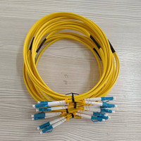Câble de raccordement optique monomode G652D 9/125µm double cœur LC/UPC de haute qualité, 2,0 mm, jaune, qualité opérateur, connecteur rapide LSZH