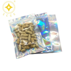 Aluminum foil packaging plastic zipper pouch food storage candy smell proof bags stand up pouches