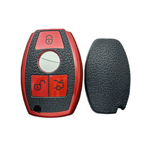 Housse de clé de voiture en cuir TPU pour <span class=keywords><strong>Mercedes</strong></span> Benz CLS/CLA/GL/SLK//A/B/C/S-Class <span class=keywords><strong>Protection</strong></span> des clés - Product Image 1