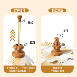 Foldable Food Cover 360 Degree Insect Proof Dustproof Kitchen Table Use Polyester Material - Product Image 2