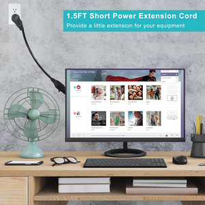 125V <b>Power</b> Extension <b>Cable</b>, NEMA 5-15P to 5-15R, Heavy Duty Electric Cord - Product Image 2