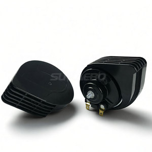 Corne électrique pour <span class=keywords><strong>moto</strong></span> et voiture de haute qualité, ultra-fine, bicolore, ABS, étanche, 12V, avec système d'alarme de sécurité - Product Image 6