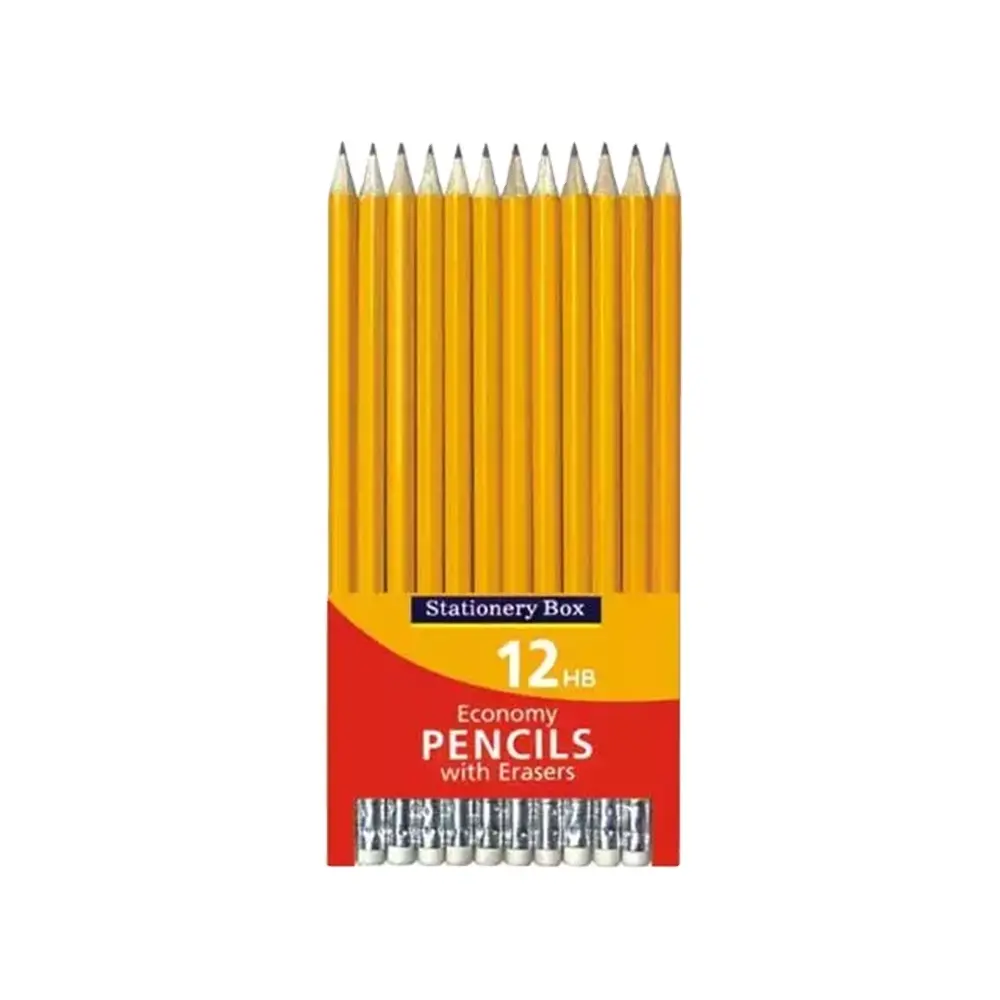 Set di matite HB di vendita calda 2022 matite colorate gialle Set di matite HB da 18 pezzi