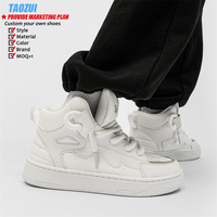 2025 Designer personnalisé pur blanc haut marque Logo baskets mode tendance classique vente chaude chaussures de basket-ball personnalisées pour hommes