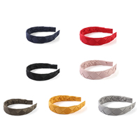 Koreanische Frauen neue Haarschmuck reine Farbe geflochtenes hand geflochtenes Stirnband Retro Court Style Haarband Satin Stirnband
