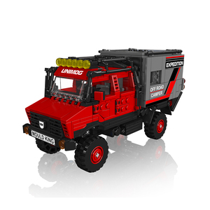 MOULD KING 24103 Off-Road <strong>Camper</strong> <strong>Van</strong> Building Blocks Set Unimog Style RV Truck Model MOC Bricks <strong>Toys</strong> for Kids Adults DIY Gift - Product Image 1