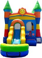 Château gonflable pour enfants de 9x4m, aire de jeux gonflable, château gonflable à sauter, toboggan gonflable, château gonflable à sauter