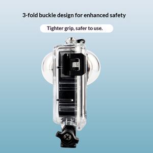 Estuche de buceo para <span class=keywords><strong>GoPro</strong></span> <span class=keywords><strong>MAX</strong></span> 2, carcasa subacuática impermeable hasta 50M para snorkel y surf, alta transparencia y resistente a la presión - Product Image 4