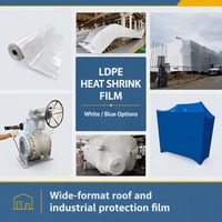 Film d'emballage thermorétractable opaque et robuste en PE de 7 mils, sur mesure, résistant à l'humidité, moulé par soufflage, pour usage industriel – Fournisseur direct usine