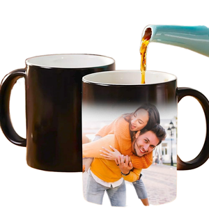 Foto de taza de regalo mágica personalizada transparente. Taza de cerámica de porcelana, microondas, Apto <span class=keywords><strong>para</strong></span> lavavajillas, diseño moderno. <span class=keywords><strong>para</strong></span> hombres amigos - Product Image 1
