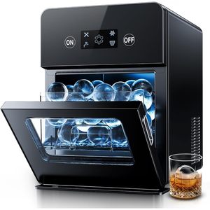 Euhomy Ice <b>Ball</b> Maker 144pcs Day <b>Sphere</b> Machine With Crystal for Whiskey Cocktails Electric Ice <b>Ball</b> Maker Plastic Housing Ice M - Product Image 1