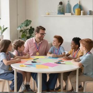 100 Medallas de Plástico Doradas para Niños, Premios con Temática de Estrellas, Medallas de Ganador para Competiciones Deportivas, Concursos de Talento, Concurso de Ortografía - Product Image 5