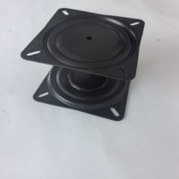 Base de chaise de salle à manger commerciale moderne en acier au carbone fixe de 4 pouces avec piétement non rotatif de 100 mm, écologique et durable