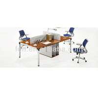 Aluminum Leg Adjustable Flexible Office Partition Design Low Partition Modern Minimalist Style Commercial Use (FOH8C-0103)