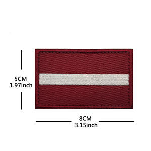 Toppe con <span class=keywords><strong>Bandiera</strong></span> Europea Ricamate su Entrambi i Lati, Rettangolari, per Borse Sportive da Esterno - Product Image 4