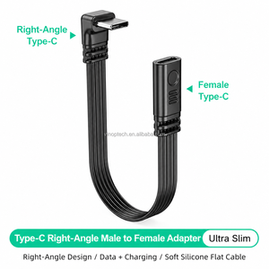 Cable Flexible de Silicona Tipo C con Curvas Arriba/<span class=keywords><strong>Abajo</strong></span>/Izquierda y Derecha, Transmisión de Datos USB 2.0, Cable de Datos Tipo C PD65W - Product Image 4