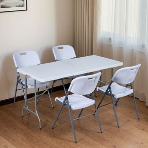 Chaises et tables de banquet de mariage pliables en plastique 180*74*74CM, <span class=keywords><strong>table</strong></span> pliante portable pour le camping et les événements - Product Image 4