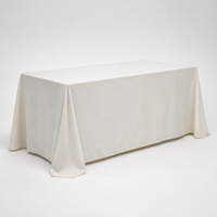 Housse de table ajustée 6 pieds, coupe carrée, dos ouvert, pour salon professionnel, événement d'entreprise, impression de logo personnalisé, fabricant en gros