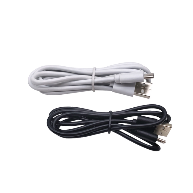 2A PVC Fast Charging Type-C Cable 1m/2m White/Black 22AWG 2-Core USB-C UL2464 Mobile Phone Earphone Charging Pure Copper Braid