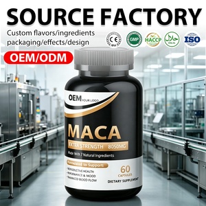 Capsules de racine de maca de haute qualité, complément de maca, capsules de ginseng, extrait de maca noire pour la vitalité et l'énergie des hommes - Product Image 1