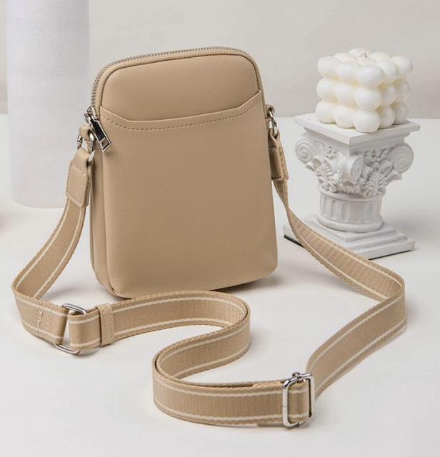 2024 Factory Wholesale PU Leather Mobile Phone Bags Crossbody Sling, New Design Fashion PU Phone Bags Shoulder Messenger Custom