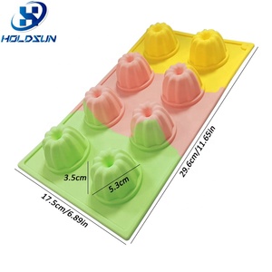 แม่พิมพ์ซิลิโคนรูปดอกไม้ 8 ช่อง ทนความร้อน ใช้ซ้ำได้ หลากสีสัน สำหรับทำเยลลี่ พุดดิ้ง และมัฟฟิน - Product Image 2