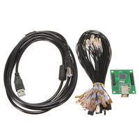 2 Oyunculu Arcade Oyun Kontrol Cihazı USB Arcade Mame Kiti DIY Joystick Düğme Arayüzlü Jetonlu Yeşil SUNWAYT XM-10