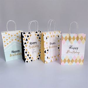Bolsas de Regalo de Cumpleaños 2026 de Papel Kraft con Asas, Ecológicas, para Fiestas, Venta al Por Mayor, Disponibles en Stock, Precio de Fábrica, Envío Rápido - Product Image 3