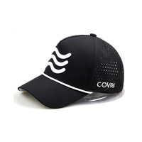 Cappellino Sportivo di Alta Qualità con Logo Personalizzato, 5 Pannelli, Fori Tagliati al Laser, Impermeabile, per Golf e Baseball