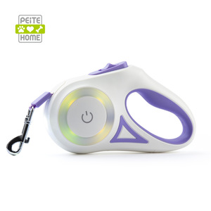 Peite Home <b>Retractable</b> Pet Leash Automatic Dog <b>Lead</b> With Light Purple Orange Green ABS Material For Walks - Product Image 1