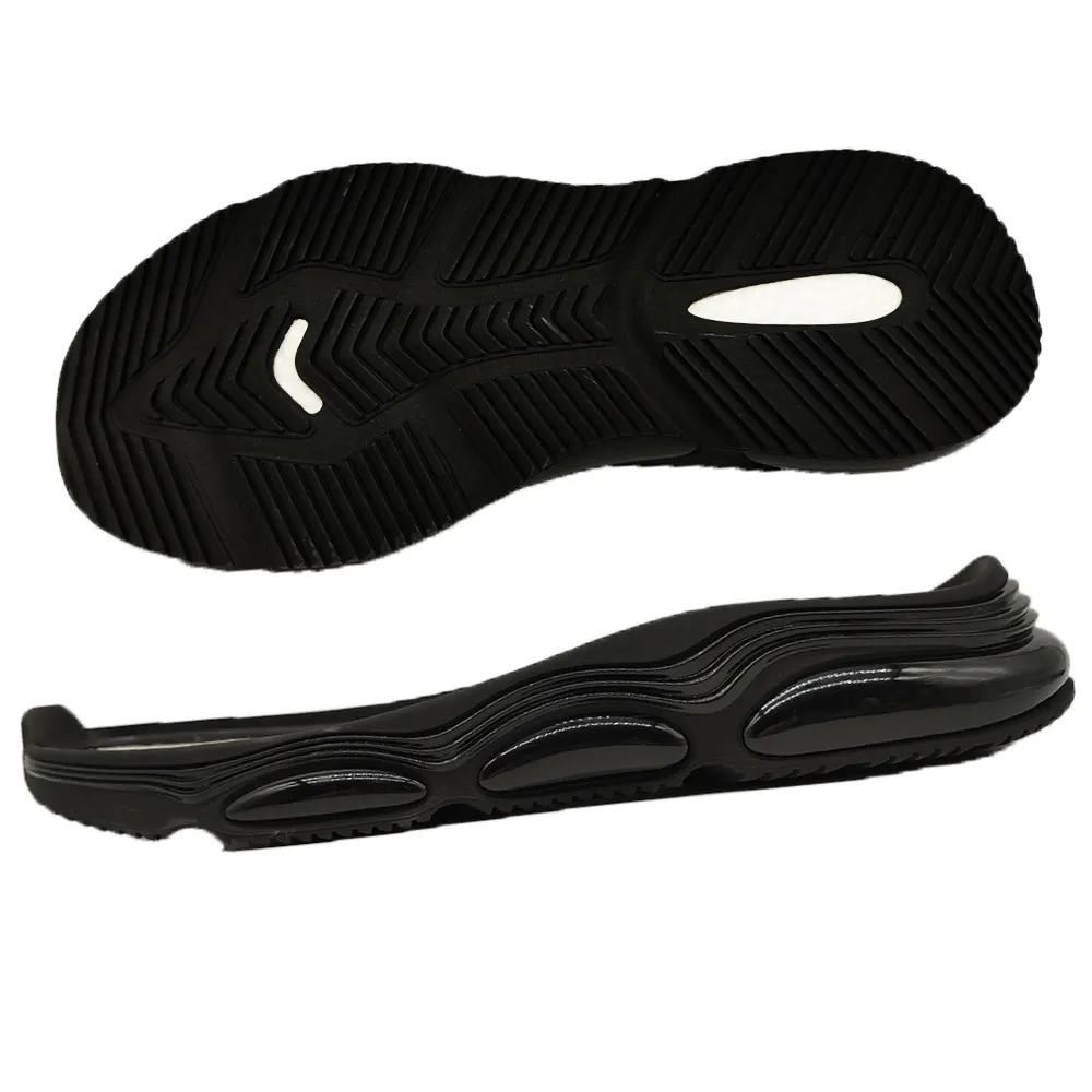 TPU रनिंग एकमात्र अंधेरे में चमक ईवा + TPU पुरुषों Outsole के के लिए बढ़ाया ई-Tpu हवा मजबूर तलवों जूता बनाने