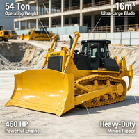 Bulldozer de 54 tonnes fabriqué en Chine, 460 CV, système de conduite fiable pour la construction de barrages et les projets de remise en état des terres