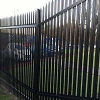 Valla de Acero Galvanizado en Caliente de 1.8 m de Altura para Límites Residenciales