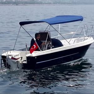SAFTER MARINE Best Seller Bateau sportif en fibre de verre de haute qualité 5,0 m Moteur hors-bord essence 60 CV Vitesse 40 mph Couleur personnalisée - Product Image 1