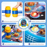 Интерактивная развивающая игра-головоломка Space Whack с подсветкой и эффектами распыления, 6 режимов, 45 уровней, для детей от 3 лет