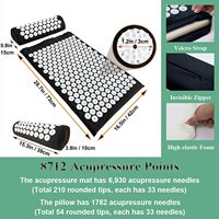 Ensemble de tapis et d'oreiller d'acupression écologiques pour la santé et le fitness