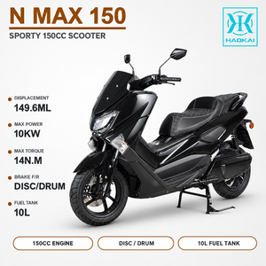 Scooter à essence sport 150cc, refroidissement par air, moteur 10 kW, double amortisseur arrière, frein à disque avant, poignée arrière, fournisseur en gros - Product Image 1