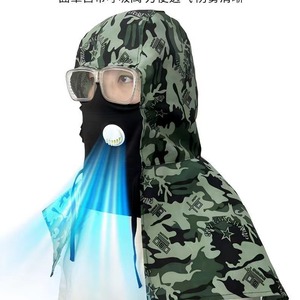 Gorro con Capucha Transpirable y Antipolvo con Válvula para Trabajo de Recolección de Té, Uso en Verano - Product Image 5