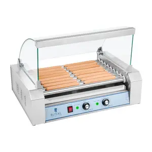 Hot Dog / Wurstgrill 9 Heizstäbchen Schutzabdeckung 1800 W deutsche Qualitätsstandards | CE-zertifiziert | Marktführender Preis