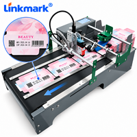 Machine de codage automatique avec alimentateur et imprimante jet d'encre TIJ de bureau pour l'impression de date et de lot sur sachets, sacs et cartes