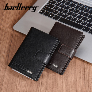 Baellerry Men's <b>Wallet</b> Black Coffee Color Multi Functional Passport <b>Holder</b> With Magnetic Snap And Zipper Coin Pouch - Product Image 4